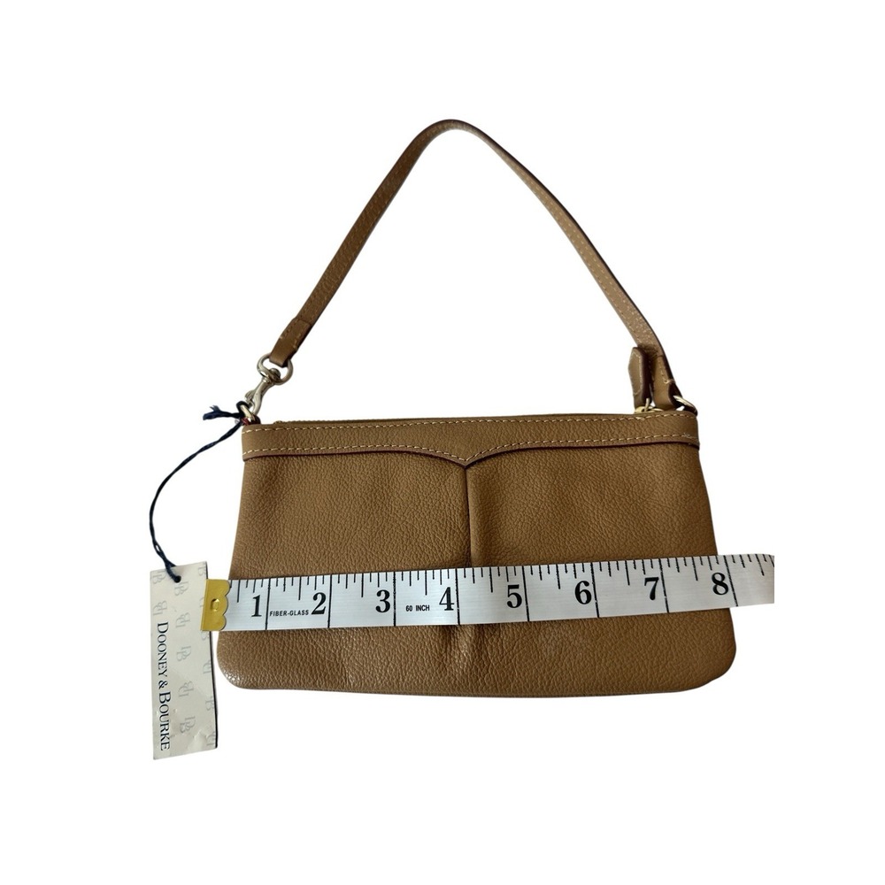 Dooney & Bourke Zip Clutch Wristlet‎ Wallet Natural Small Designer Y2K New - Picture 5 of 8